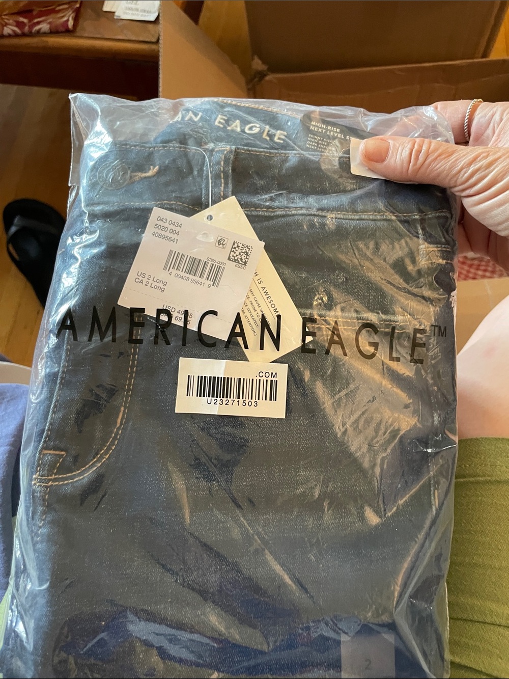 American Eagle Outfitters Women's Navy Skinny Jeans